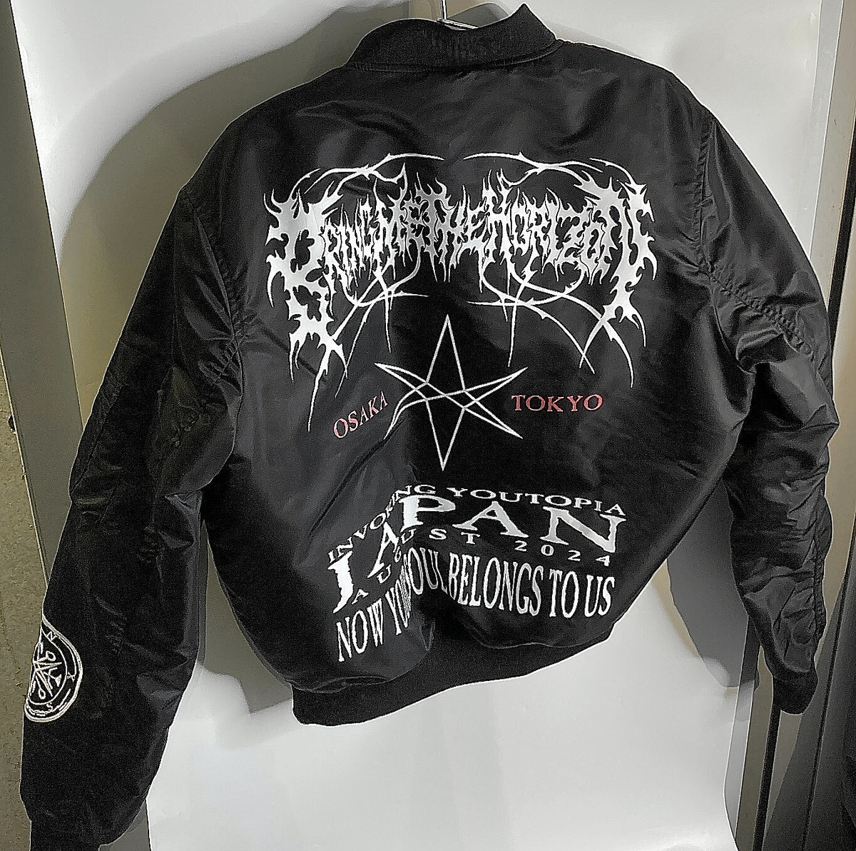 [日本限定品　完売品］BRING ME THE HORIZONボンバージャケット Bring Me The Horizon BMTH Bomber Jacket MA-1 M Tokyo Opium