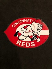 Cincinnati Reds 5x3 Small Static Cling Truck Car Auto Window Decal NEW Old Logo