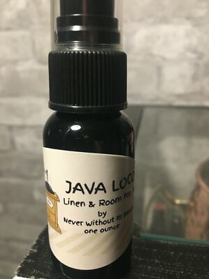 JAVA LOCO Linen/Room Freshener 1 oz. spray by Never Without It! Products/ship