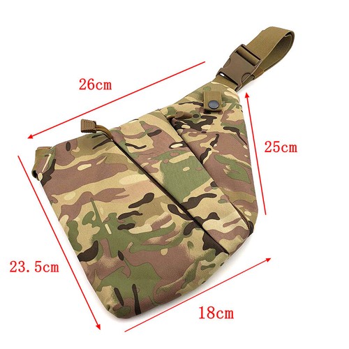 Pinpointer Metal Detector Carrying Bag Flashlight Camo Tactics Pockets Chest Bag - Picture 5 of 15