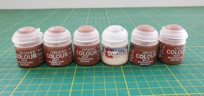 Citadel Base Mournfang Brown & Wraithbone Mixed Set / gemischtes Set 6 x 12ml