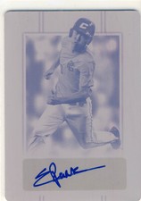 EDDIE PARK 2019 Leaf Perfect Game PG National Showcase Plate AUTO /1 WHITE SOX