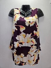 NEW WITH TAG Juicy Couture Jr X-Large Floral Double Layered Top tank