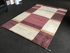  HARLEQUIN, 9’ x 6’, NEW, EX-LARGE, V.THICK, HAND-KNOTTED, WOOL RUG...FREE DEL.