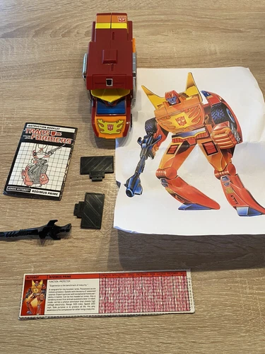 Rodimus Prime 100% Complete 1986 Vintage Hasbro G1 Transformers Action Figure