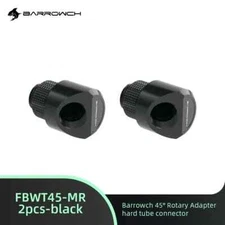 2pcs BarrowCH Angled 45 Degree G1/4 Rotary Fitting FBWT45-MR Black
