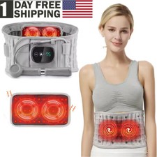 Inflatable Decompression Back Belt with Red Light Heating and Vibration Massager