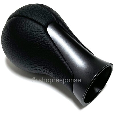 OEM Nissan 09-21 370Z Z34 Nismo ALL BLACK Leather 6MT Shift Knob
