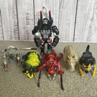 Vintage 1996 Hasbro Transformers Beast Wars "Incomplete" Action Figure Lot of 6