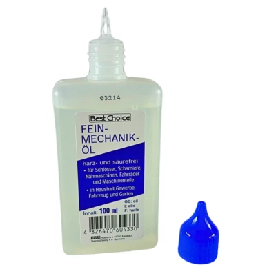 BEST CHOICE Feinmechanikeröl 100ml Öl Feinöl Nähmaschinenöl Multifunktionsöl Harz& SäureFrei