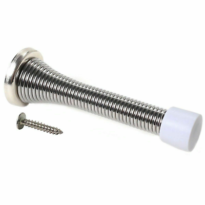 Door Stop Floor Wall Screw or Stick-on Projection Skirting Rubber Buffer  Stopper