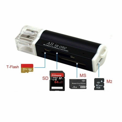 NEU Kartenlesegerät Kartenleser Card Reader Micro SD TF SDHC MMC USB Stick Z119 - Bild 3 von 5