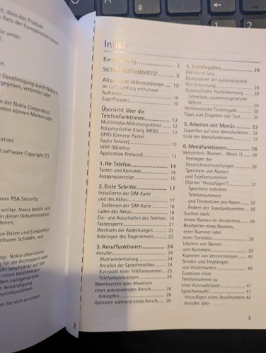 Handbuch für Handy Nokia 3510 Gebrauchsanleitung Bedienungsanleitung 2002 - Bild 3 von 3