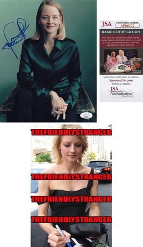 Jodie Foster signed Autographed 8x10 Photo b SEXY Silence Of The Lambs JSA COA