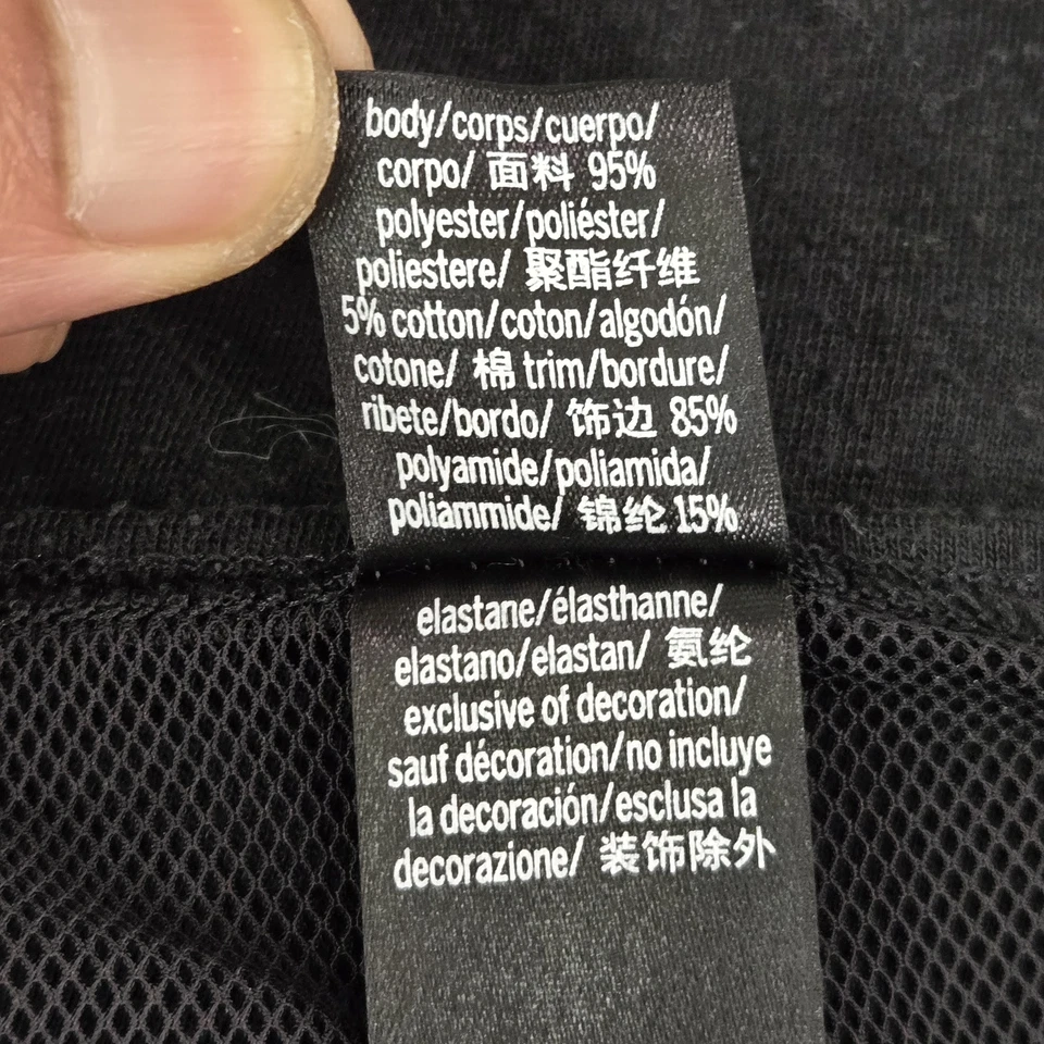 Victoria Secret Sport Mujer Ropa Activa Top Grande Camisa Negra Malla Transparente Camiseta Foto 3 de 4