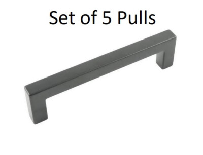 Set of 5 Hickory Hardware Skylight 3-3/4 Inch Center to Center Square Cab