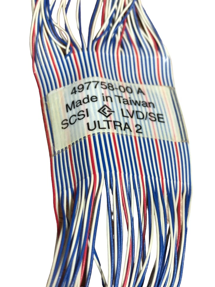 Sun Microsystems SCSI ULTRA2-LVD/SE Twist-N-Flat Cable 4-Device 497758-00 A - Image 2 of 4