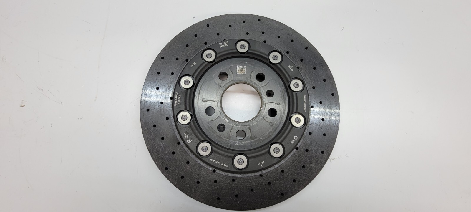 LAMBORGHINI HURACAN LP610 PERFORMANTE EVO REAR RIGHT CERAMIC DISC OEM 4S0615602A