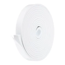 Weather Stripping Door Seal 1 Inch x 1/4 Inch x 16 Ft Self Adhesive White