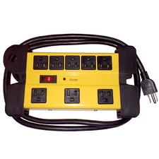 6ft 8OutletPower Strip Surge Protector Metal Housing Charging Station Electronic