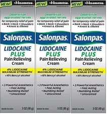 Salonpas Pain Relieving Cream 4% -3 Pack