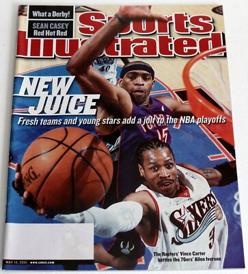 ALLEN IVERSON VINCE CARTER 2001 NO LABEL SPORTS ILLUSTRATED