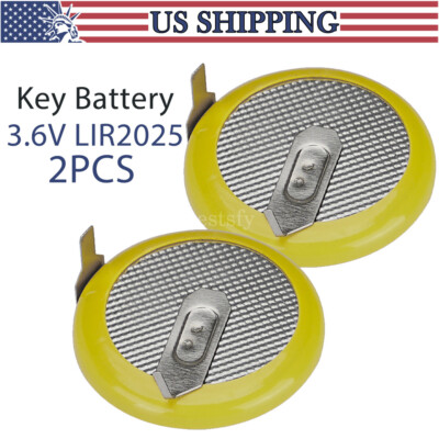 2 Car Key Battery LIR2025 for BMW E39 E46 E53 E60 E65 E87 E90 E91 E92 Remote Fob