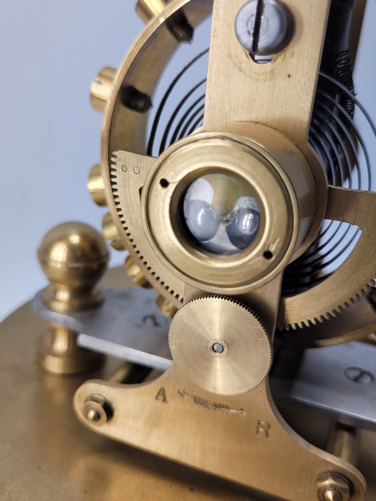 Antique Eureka Style Under Glass Dome Clock eBay