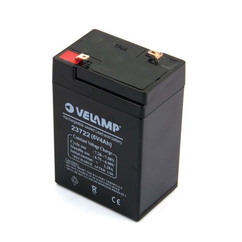 Batteria al Piombo Ricaricabile 6V 4Ah con Faston