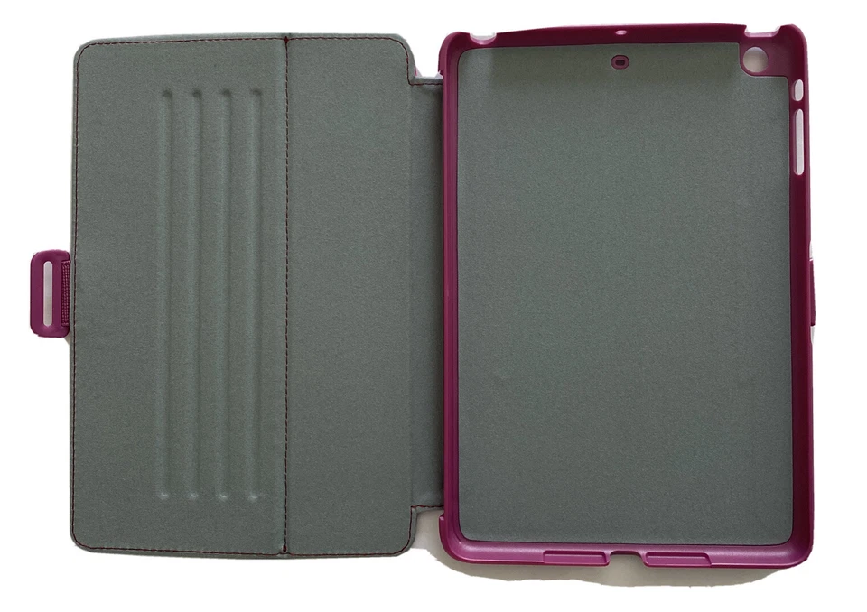 Speck Stylefolio Case iPad Mini/2/3 -Smart Camo Grey/Boysenberry Purple #C173 - Image 4 of 4