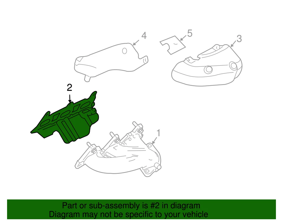 Прокладка подлинного выпускного коллектора 12608475 - Изображение 3 из 4