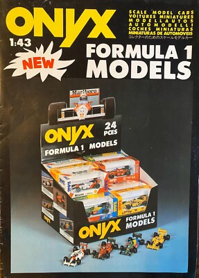 ONYX Modellauto Prospekt / Katalog Formula 1 + Le Mans 1988