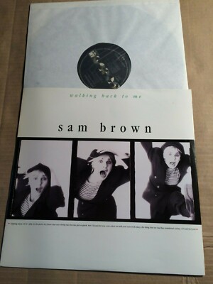 SAM BROWN - WALKING BACK TO ME  - 4-TRACK-12''-MAXI SINGLE - EUROPE 1988 (DI4789)