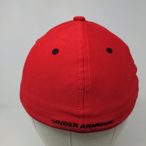 Under Armour Boy's Fitted Hat Red Size M 4-6 Years Embroidered Logo - Picture 6 of 9