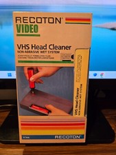 Recoton VHS Video Cassette Head Cleaner Non-Abrasive For VCR V-144 NEW, Sealed