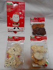 Christmas Wood Ornament Kits Creatology Santa Felt Kit Foam Glitter Stickers 14B