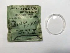 XHD 23 3/4 EXTRA HIGH DOME ROUND PLASTIC WATCH CRYSTAL 27.7mm