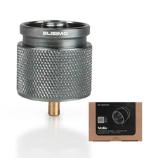 LPG Propane to Butane No-Leak Camping Canister Adapter/Converter Coleman Style