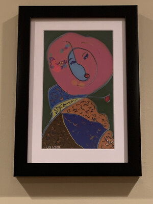 Portrait Of A  Lady  - Ailee s original Art 8x12 Limited Edition framed