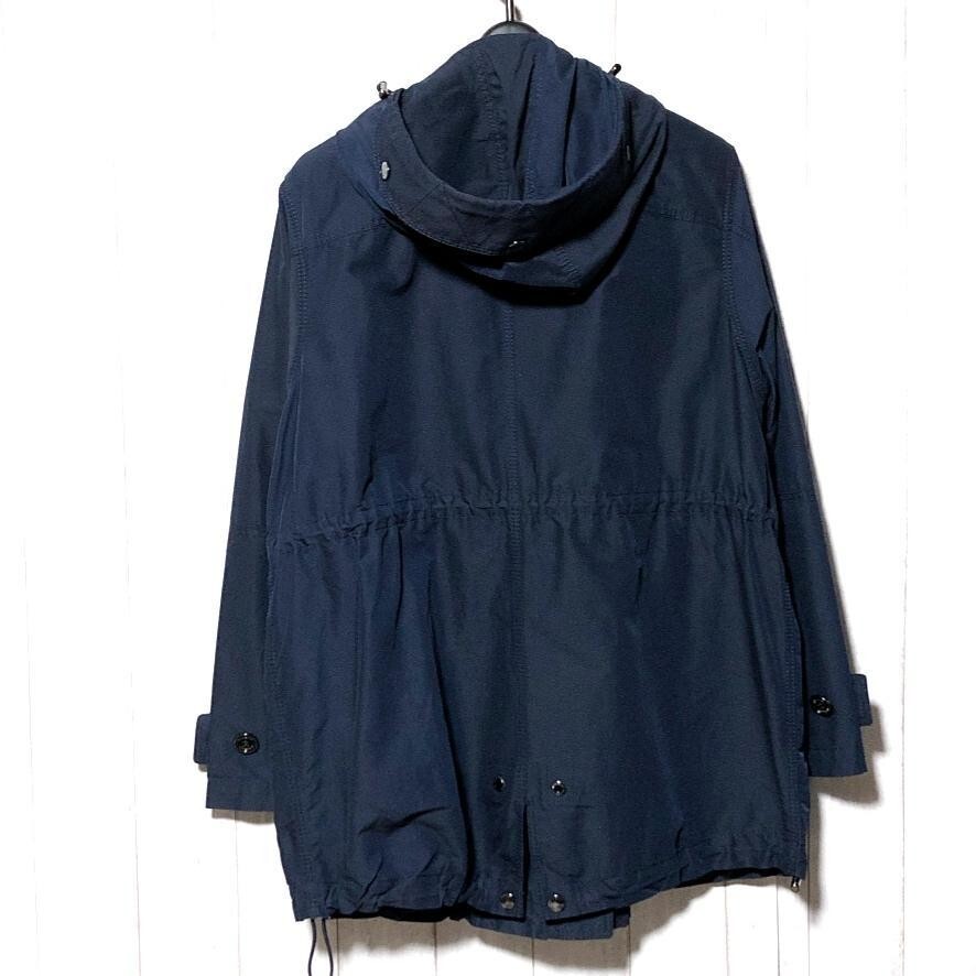 BURBERRY LONDON Hoodie coat zip button color Navy size 38 M