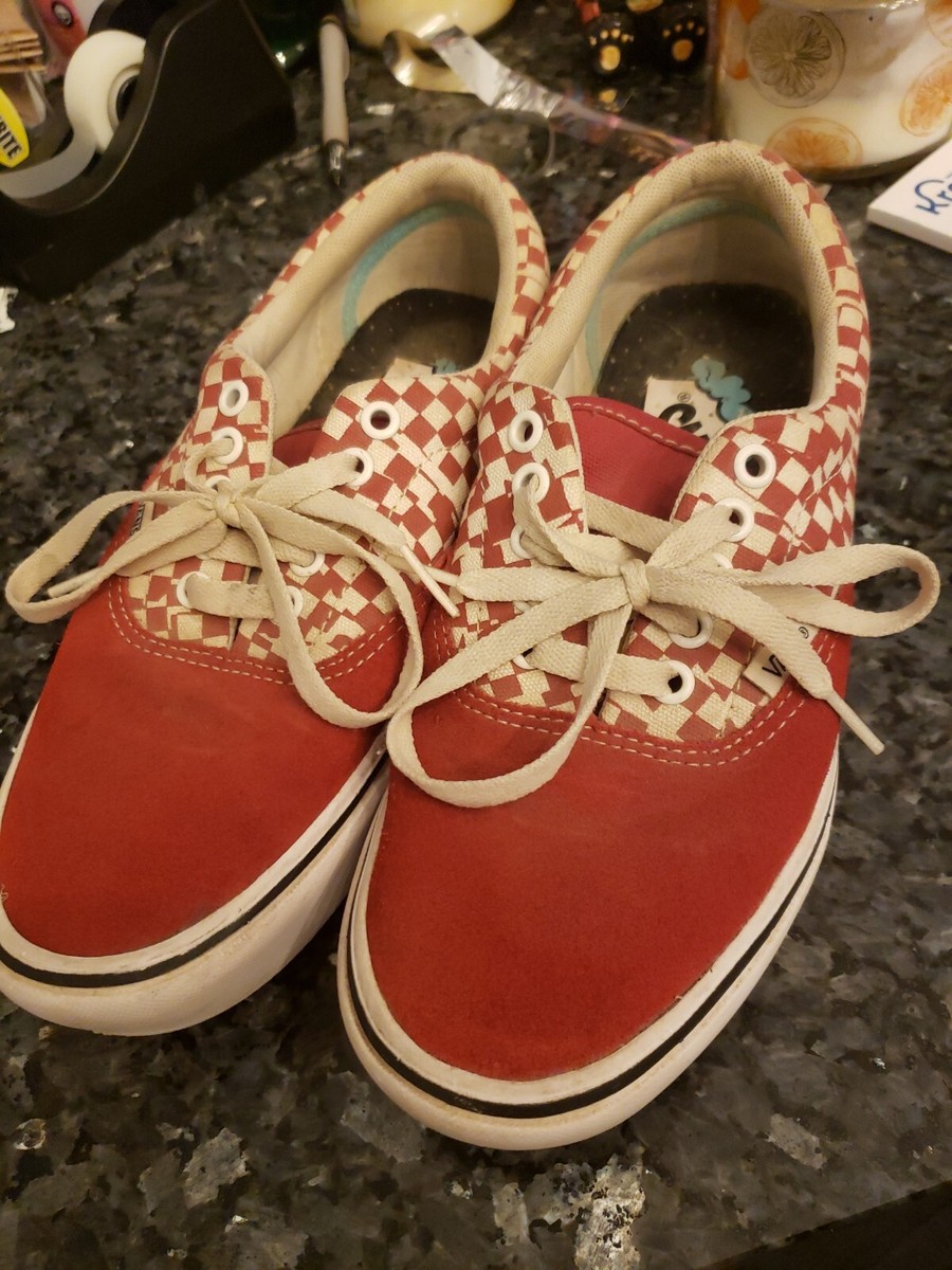 VANS Comfycush Era Tear Checkered (Red) Men Sz 6.5 | Womens Sz 8