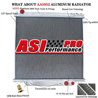 Aluminum Radiator For 1999-05 Ford F250 F350 F450 Powerstroke 7.3L Diesel V8 New