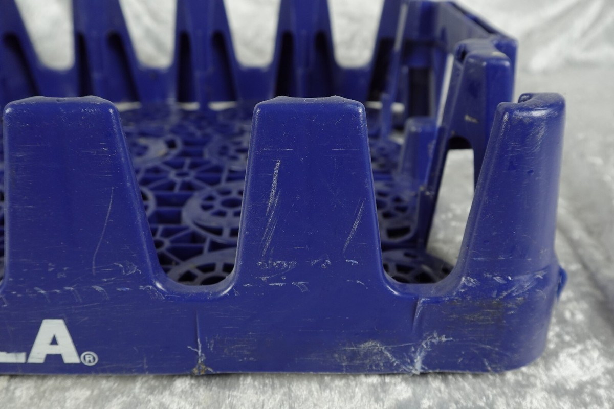 3 Vintage Pepsi-Cola Blue Plastic Soda Pop Carrier Crates 12 x 19