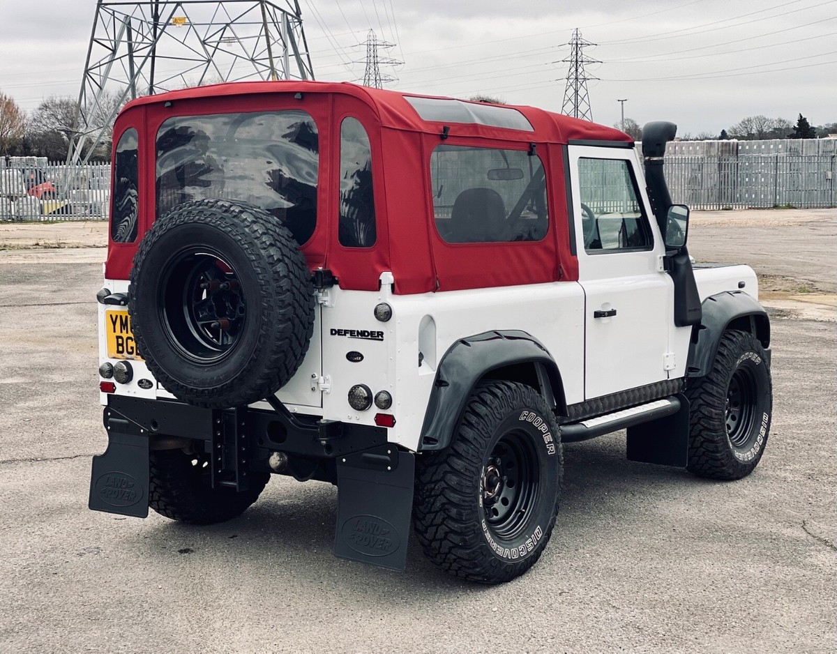 Land Rover Defender 90 Canvas Soft Top Roof in Black UK