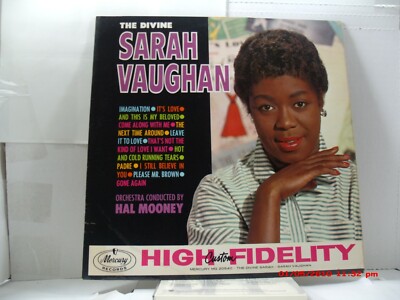 SARAH VAUGHAN-(LP)- THE DIVINE SARAH VAUGHAN - ''LEAVE IT TO LOVE'' - MERCURY-1960