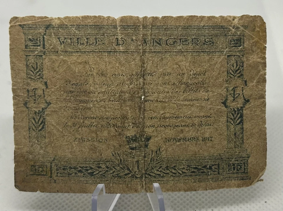 CHAMBRE DE COMMERCE. 0.25 C - 0.50 C and 1 FRANC - 1918 - Image 2 of 4