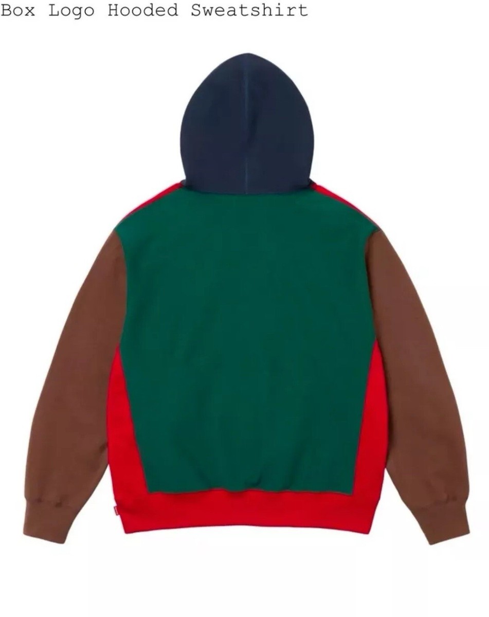 New Multicolor Supreme FW24 Box Logo Hooded Sweatshirt Multicolor