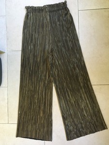 zara gold trousers