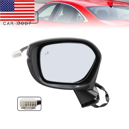 8pin Left Side Mirror for 2022-2024 HONDA CIVIC Touring with BSM Turn Signal