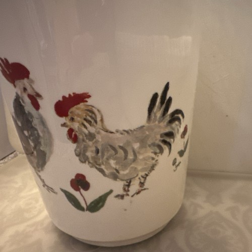 Soporte para utensilios vintage Sur La Table Jacques Pepin pollo gallo - Imagen 3 de 6